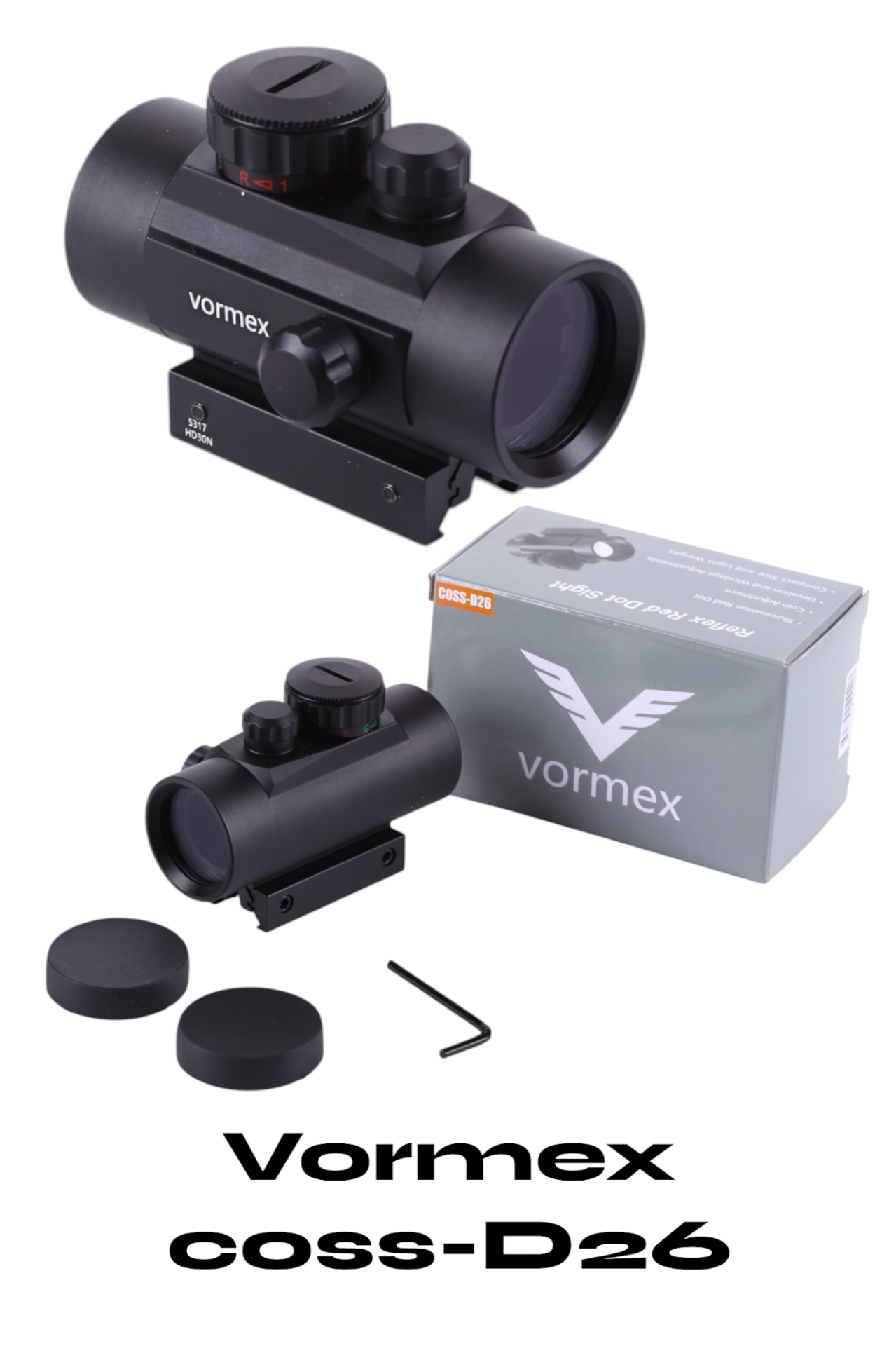 Vormex Red dot D-26 1x30 Kırmızı Yeşil Işık
