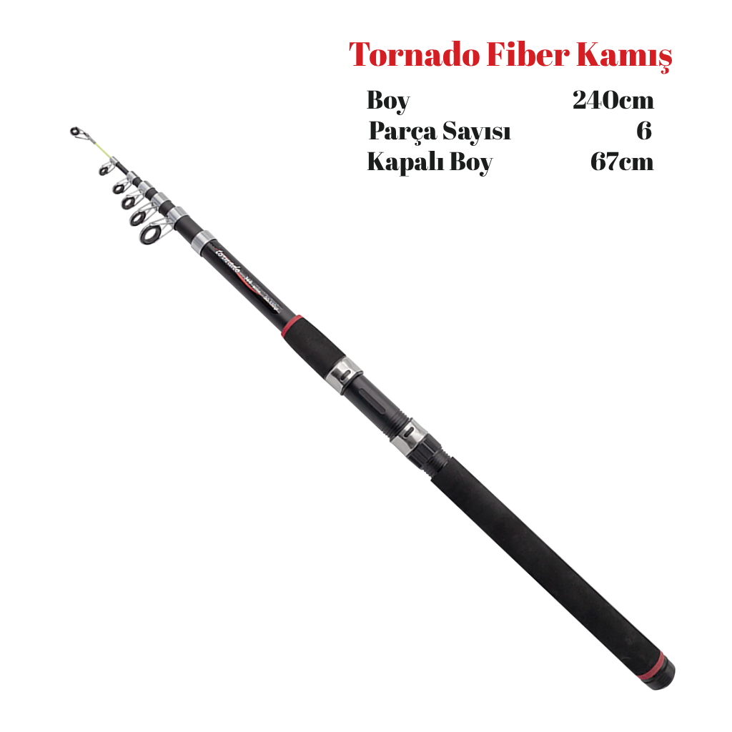 Tornado Fiber Kamış 240cm