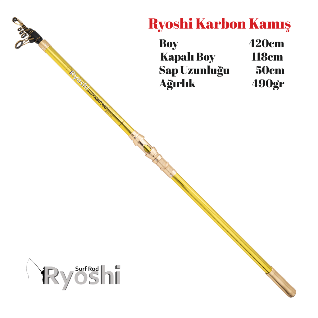Ryoshi Karbon Kamış 420cm